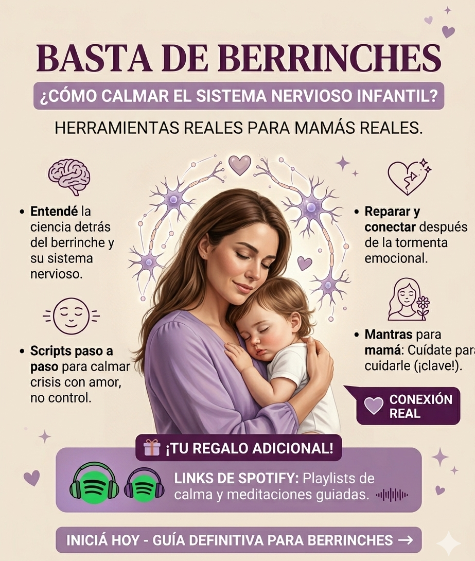 Ebook completo Basta de Berrinches, el sistema nervioso de tu hijo ( 🎁 incluye links de spotify)